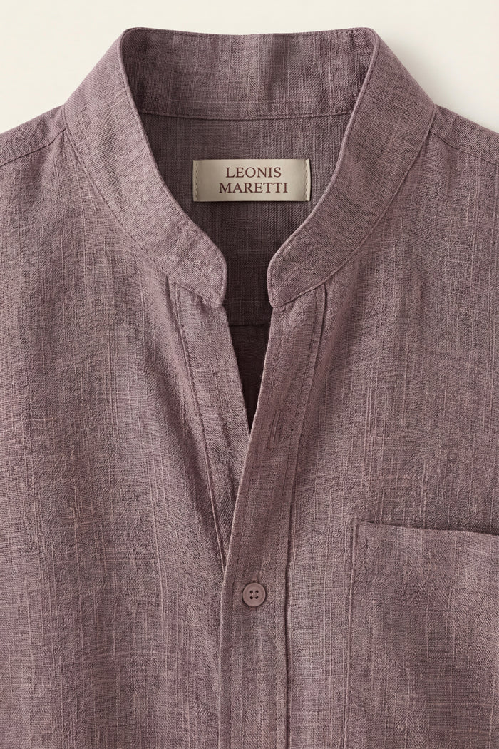 Treviso Linen Short Sleeve Purple