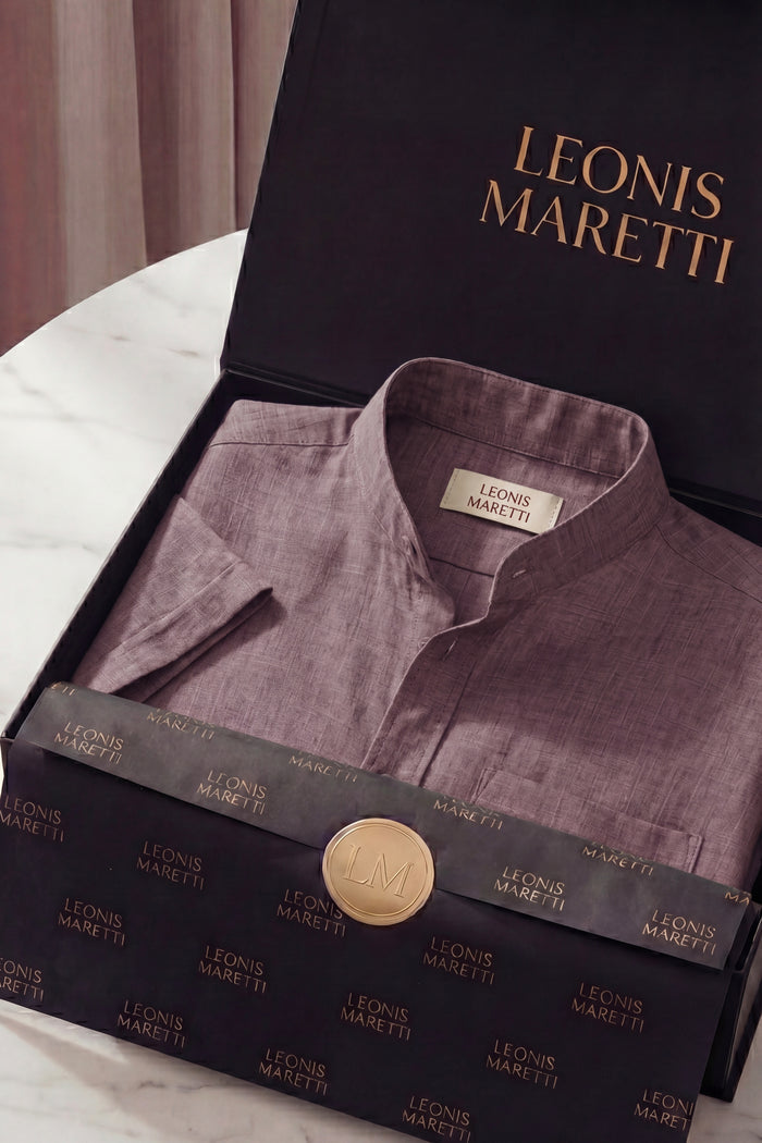 Treviso Linen Short Sleeve Purple