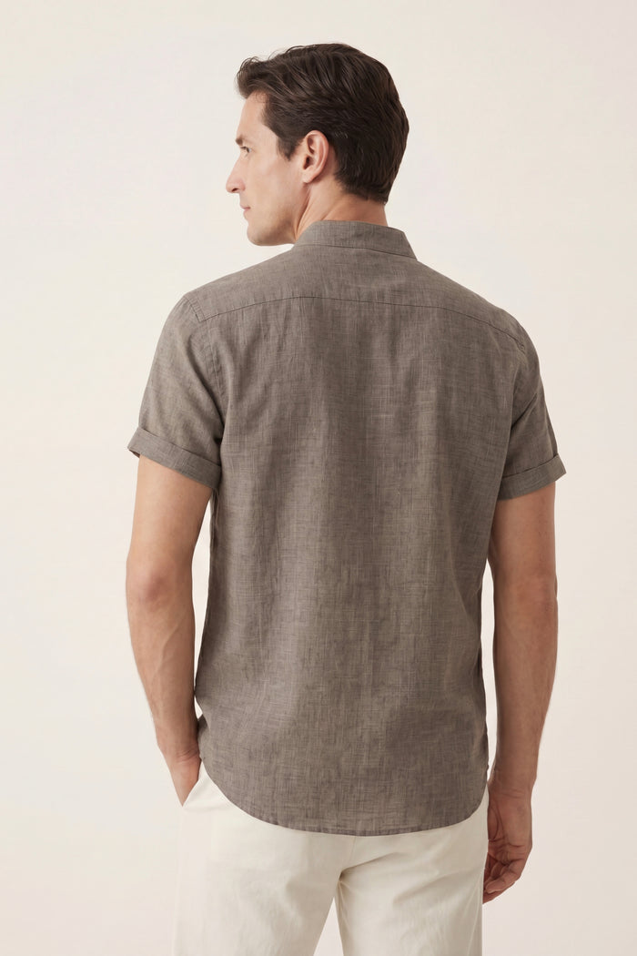 Treviso Linen Short Sleeve Taupe