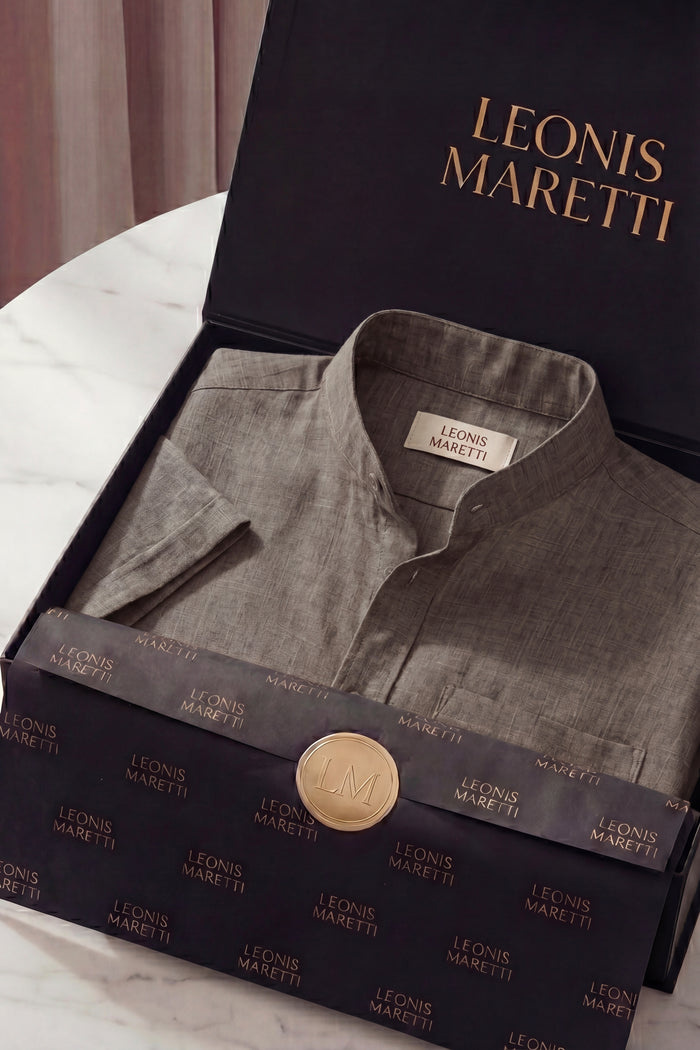 Treviso Linen Short Sleeve Taupe
