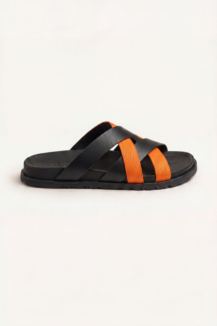 Tuscana Sandal Black/Orange