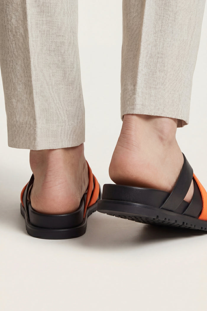 Tuscana Sandal Black/Orange
