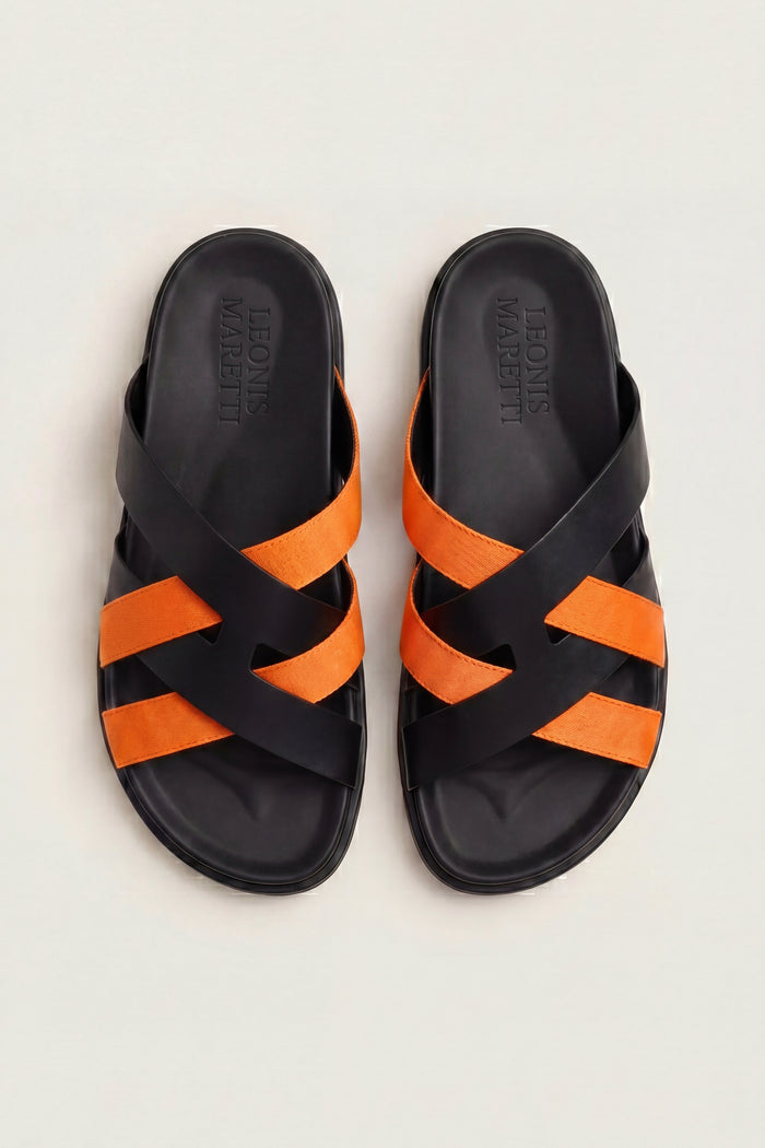 Tuscana Sandal Black/Orange