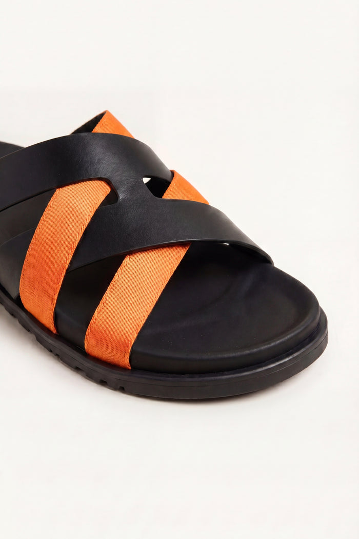 Tuscana Sandal Black/Orange