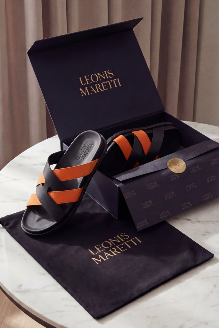 Tuscana Sandal Black/Orange