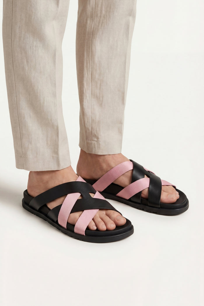 Tuscana Sandal Black/Pink