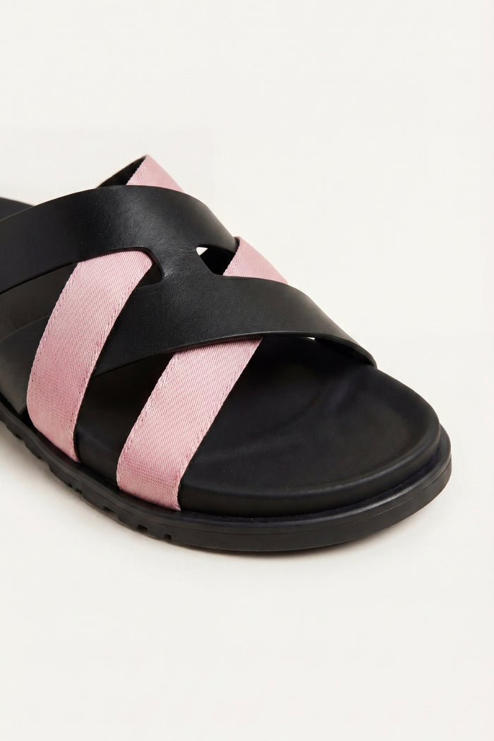 Tuscana Sandal Black/Pink