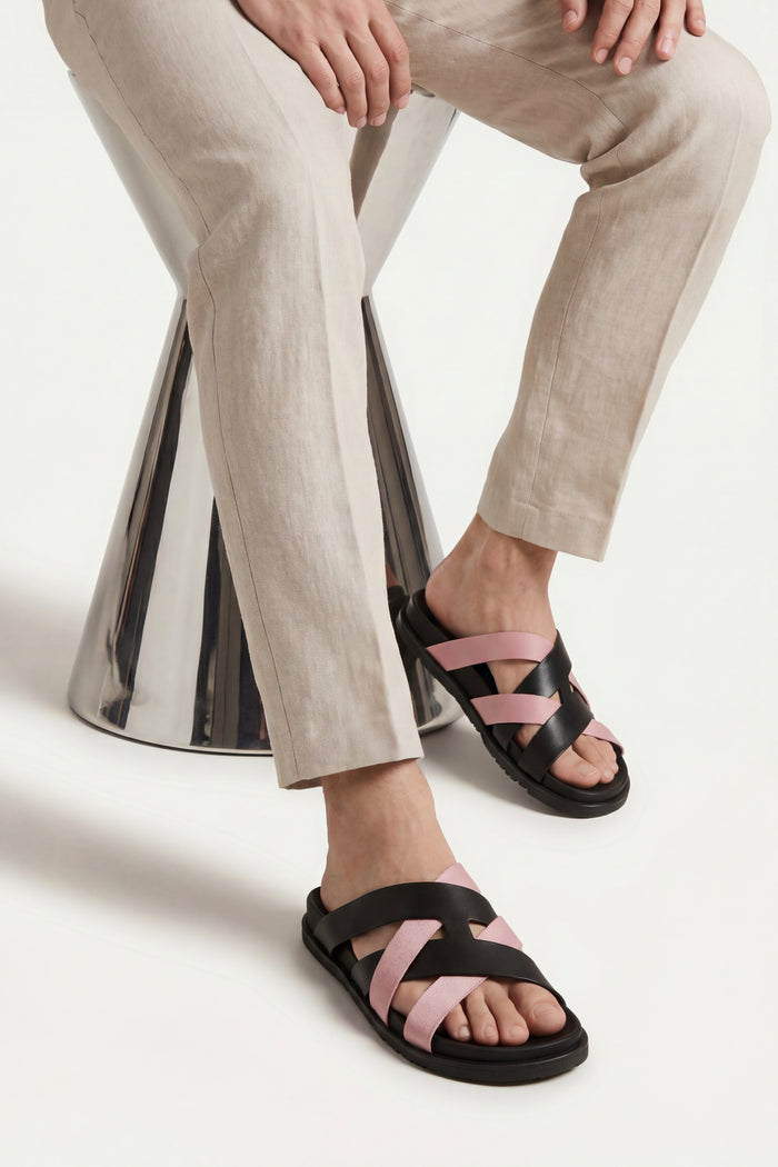Tuscana Sandal Black/Pink
