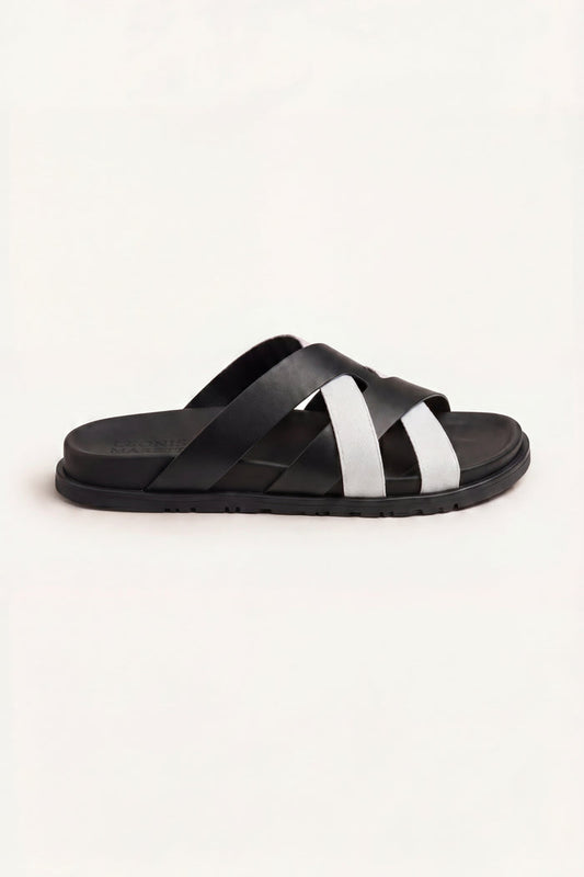 Tuscana Sandal Black/White
