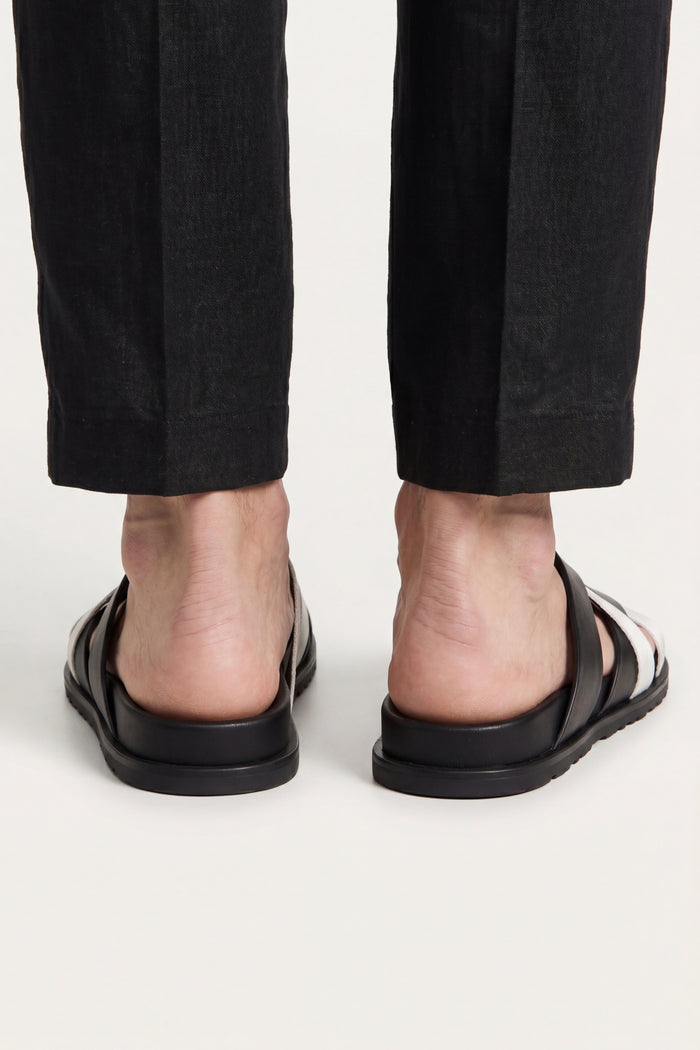 Tuscana Sandal Black/White