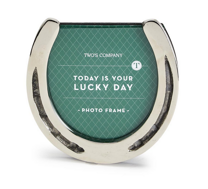 Two's Company Lucky Day Horseshoe Frame