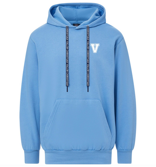 V Hoodie with VCHS Laces - Columbia Blue
