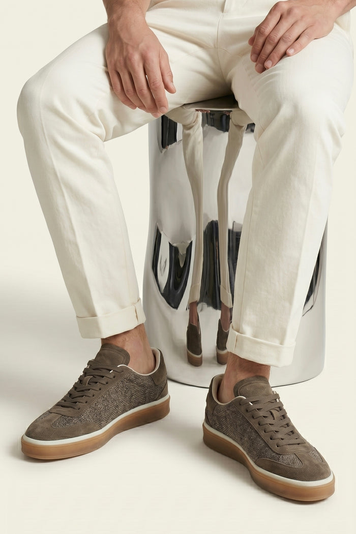 Varello Tennis Walk Sneaker Mocha Brown