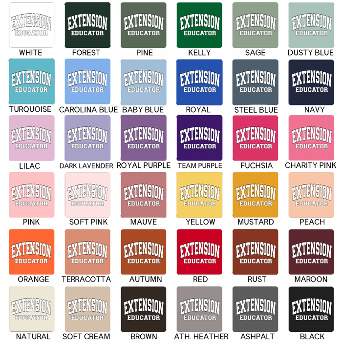 Varsity Extension Educator- Bella Canvas T-Shirt