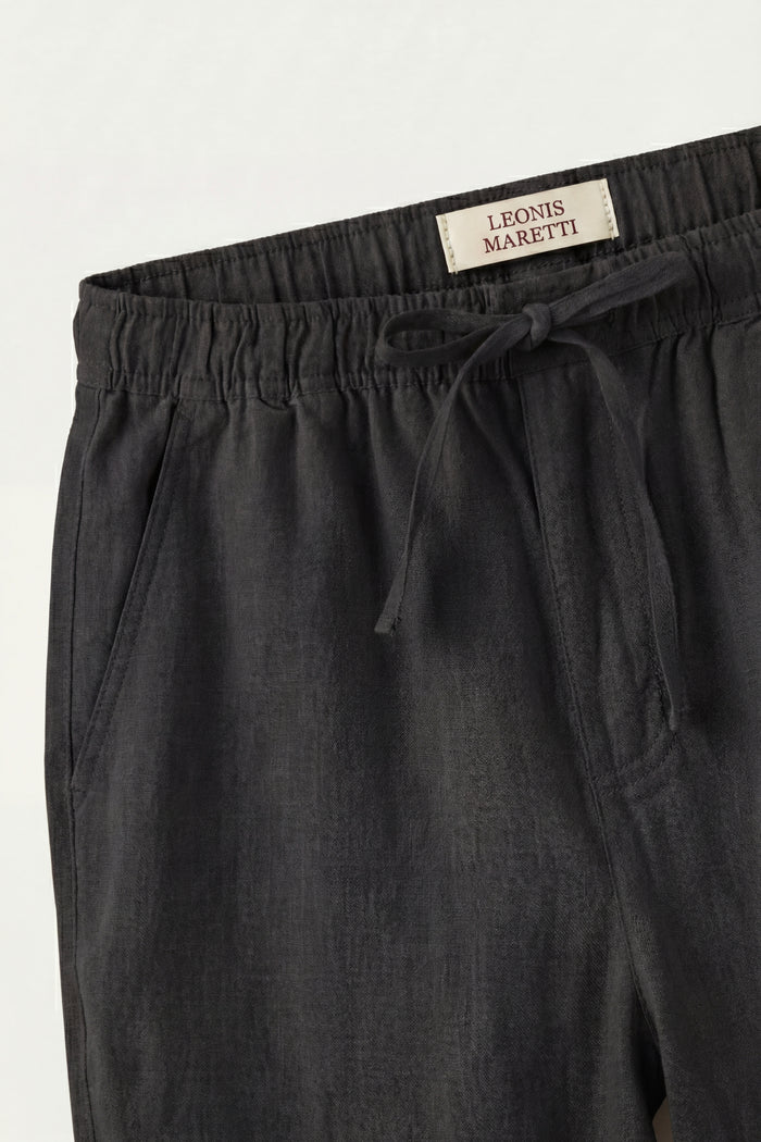 Verona Linen Shirt & Shorts Navy/Black