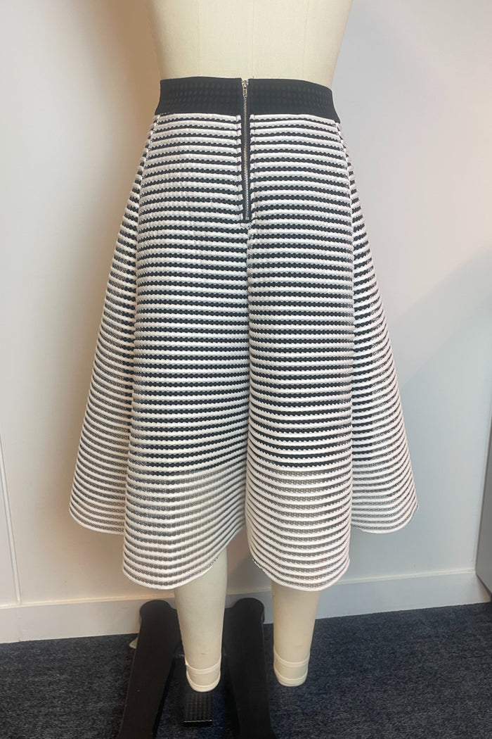 Vg Edition Striped A-Line Midi Skirt image 2