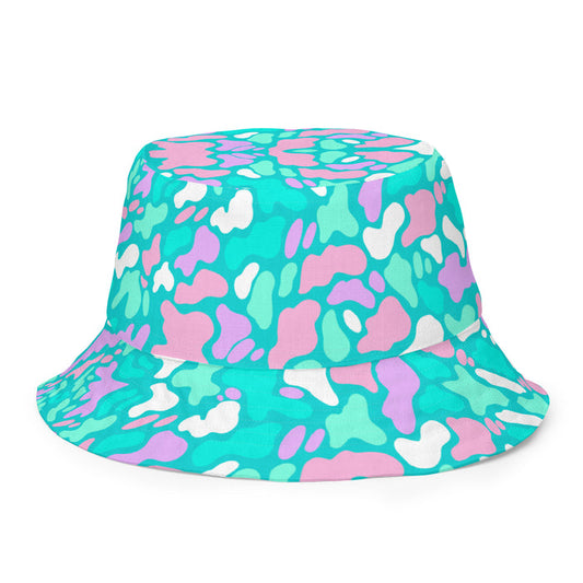 Vice City Bucket Hat by Roc Sol, Miami camo pattern hat
