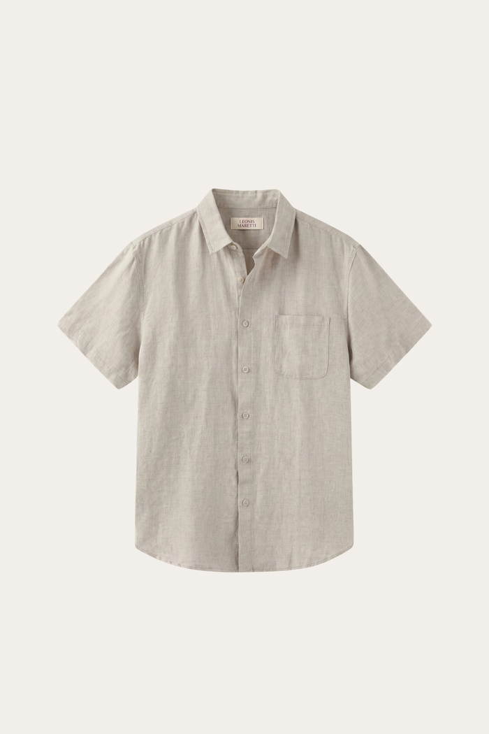 Vicenza Linen Short Sleeve Beige