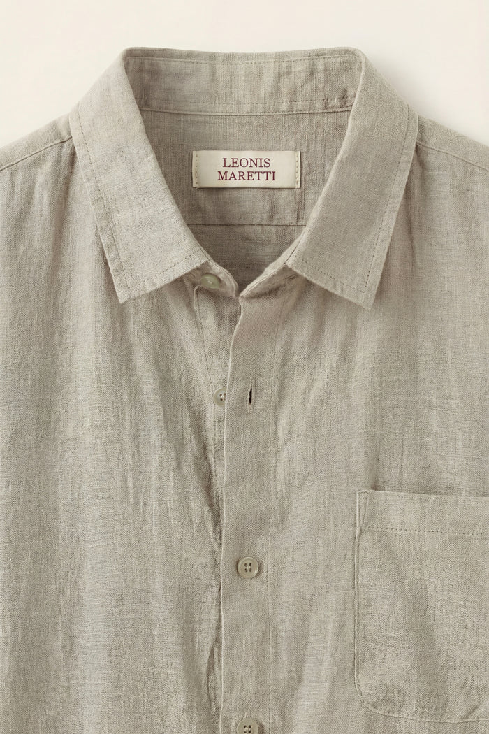 Vicenza Linen Short Sleeve Beige
