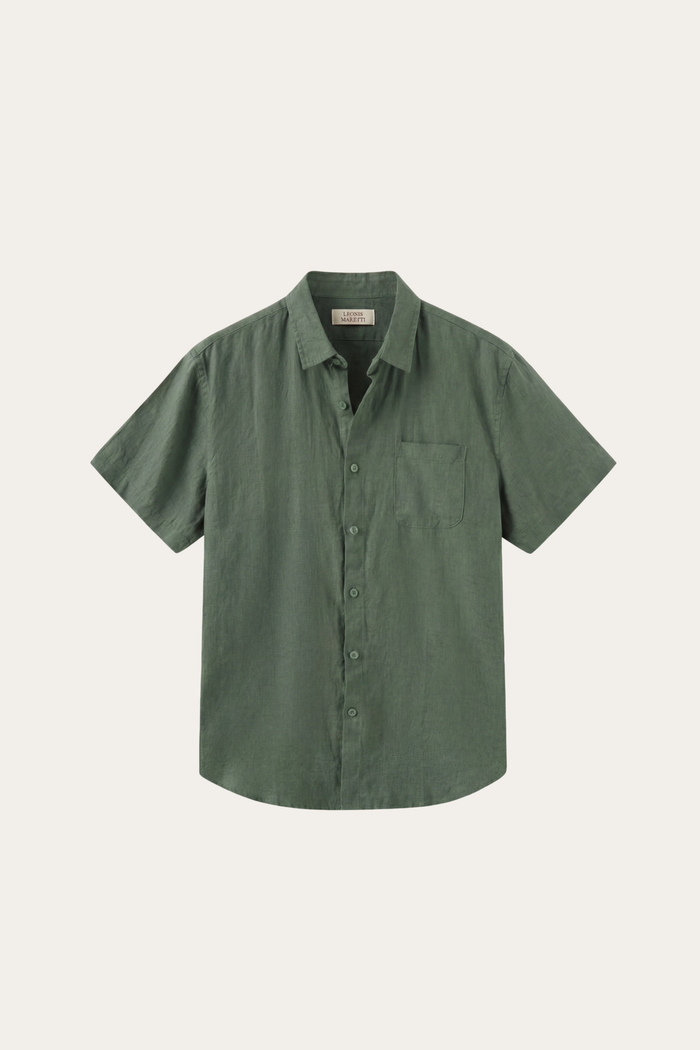 Vicenza Linen Short Sleeve Green