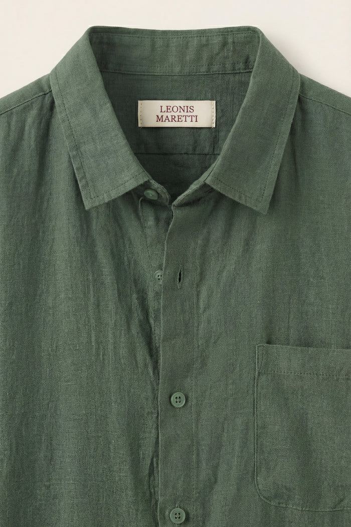 Vicenza Linen Short Sleeve Green