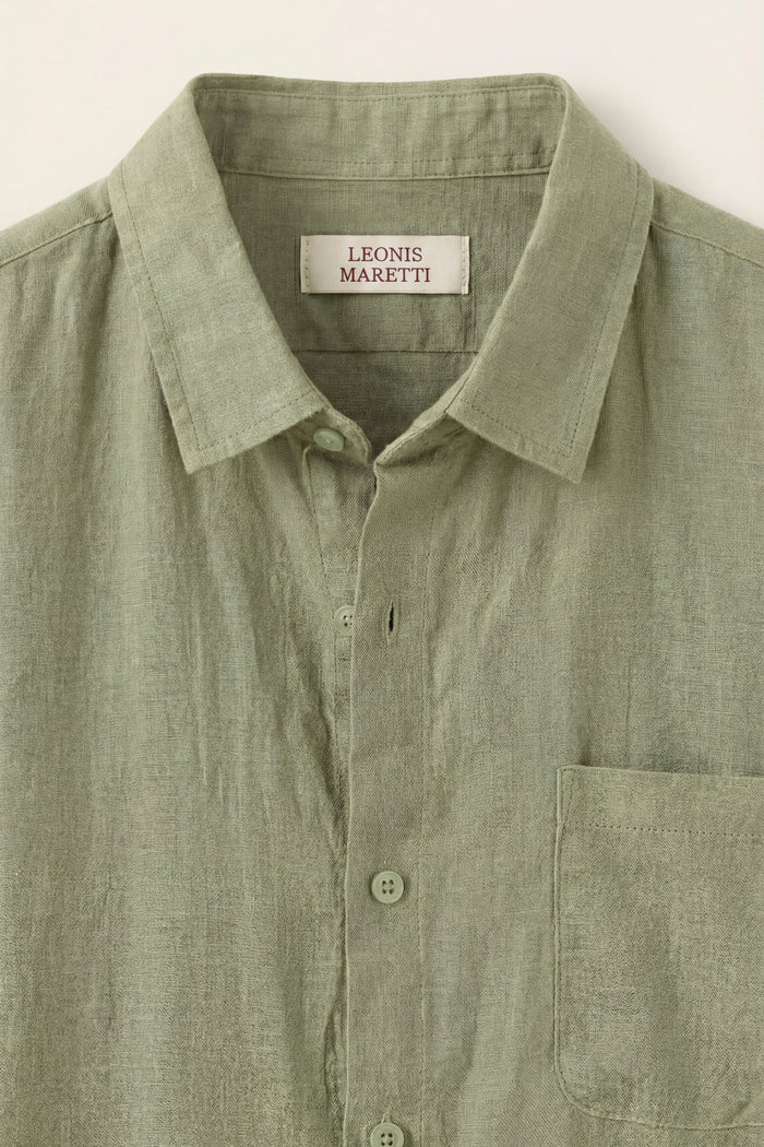 Vicenza Linen Short Sleeve Mint Green