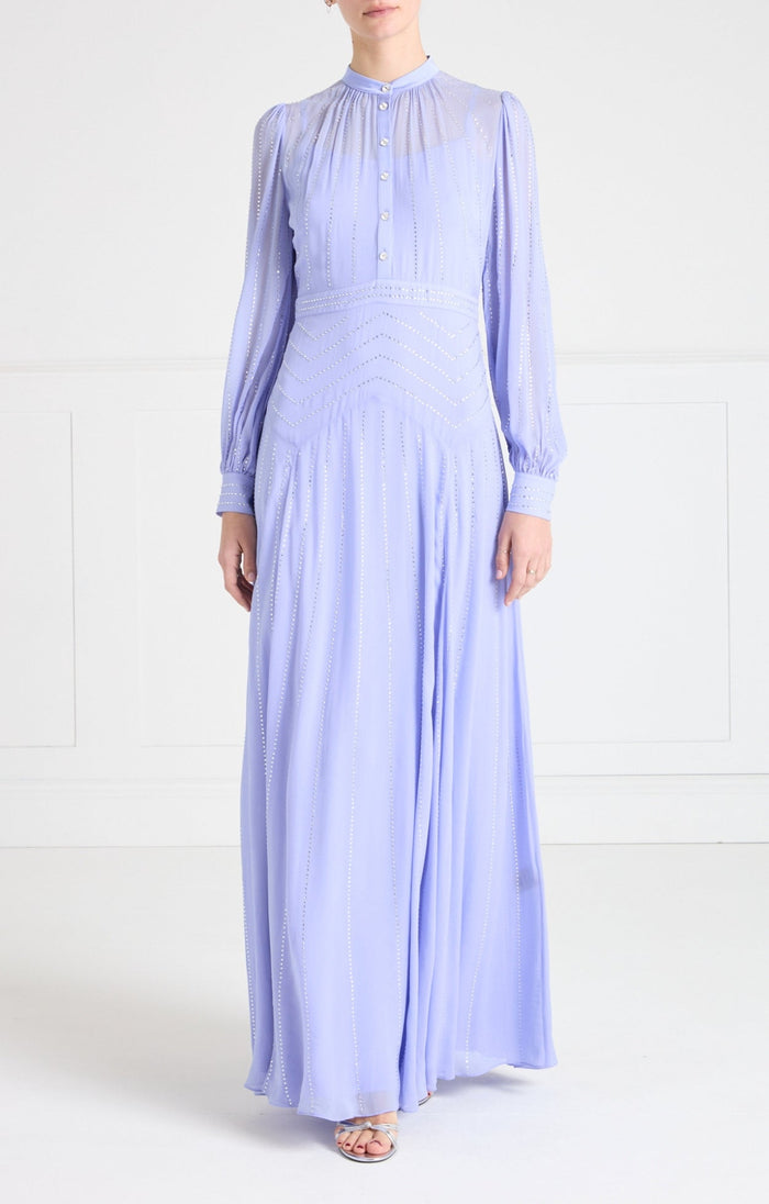 Villanelle Full-Length Dress - Lavender Blue