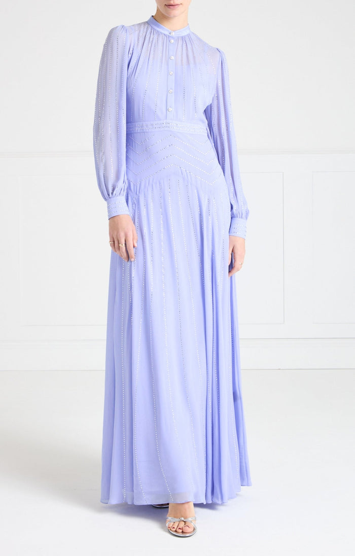 Villanelle Full-Length Dress - Lavender Blue