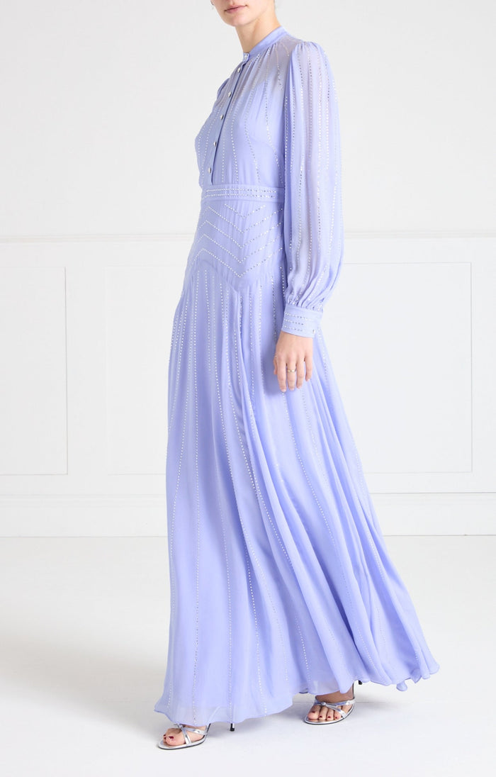 Villanelle Full-Length Dress - Lavender Blue
