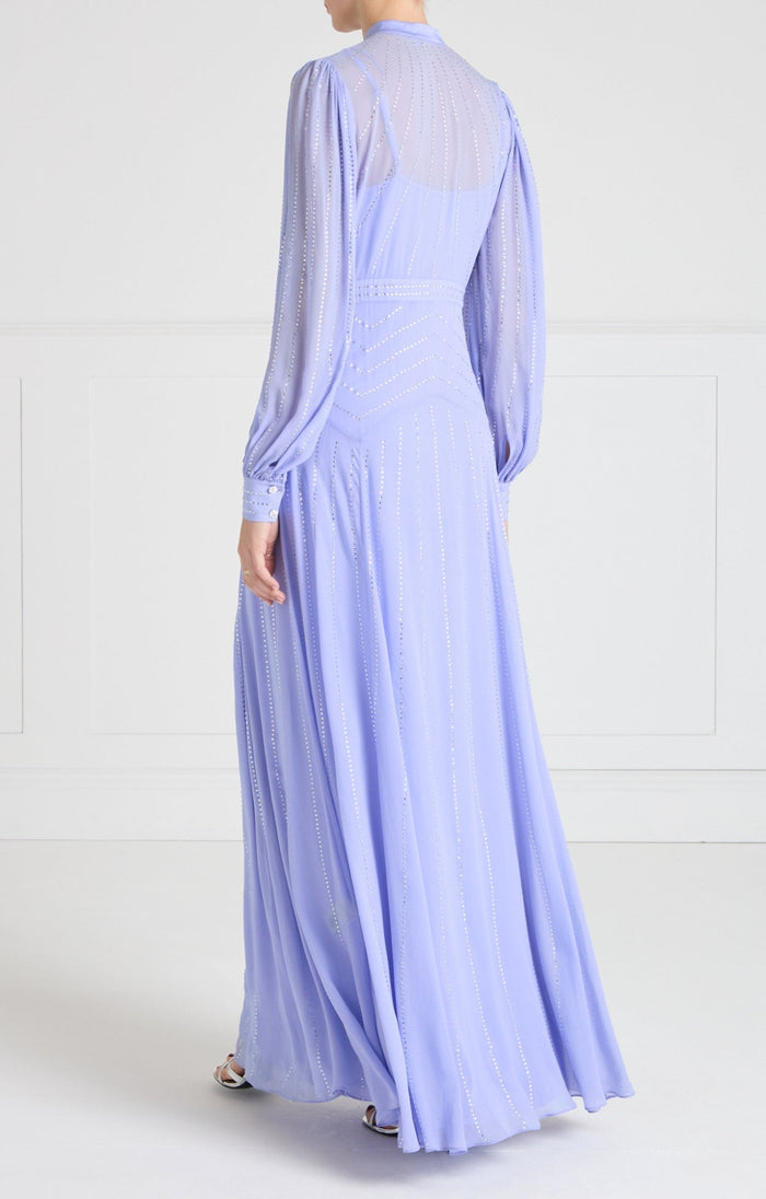 Villanelle Full-Length Dress - Lavender Blue