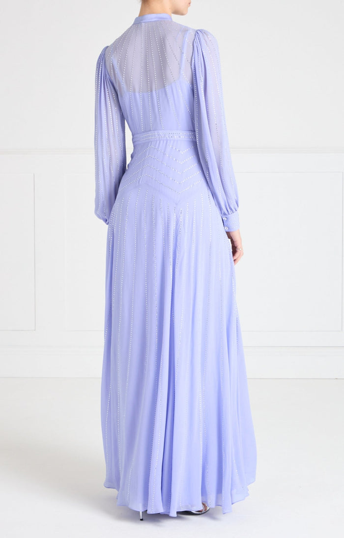 Villanelle Full-Length Dress - Lavender Blue