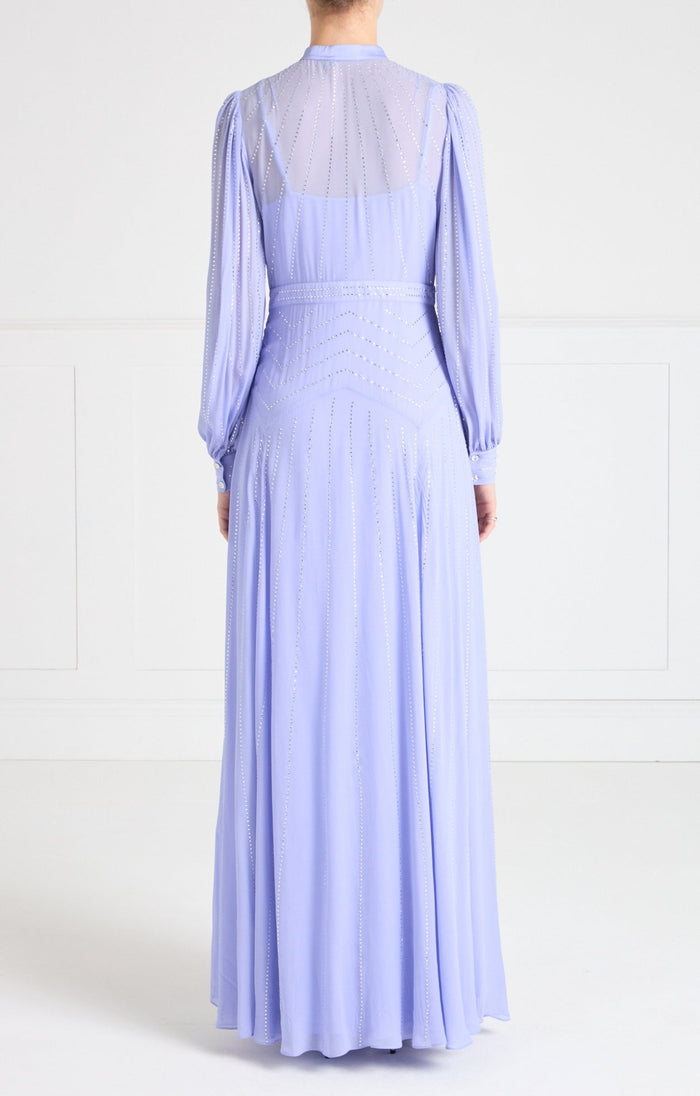 Villanelle Full-Length Dress - Lavender Blue