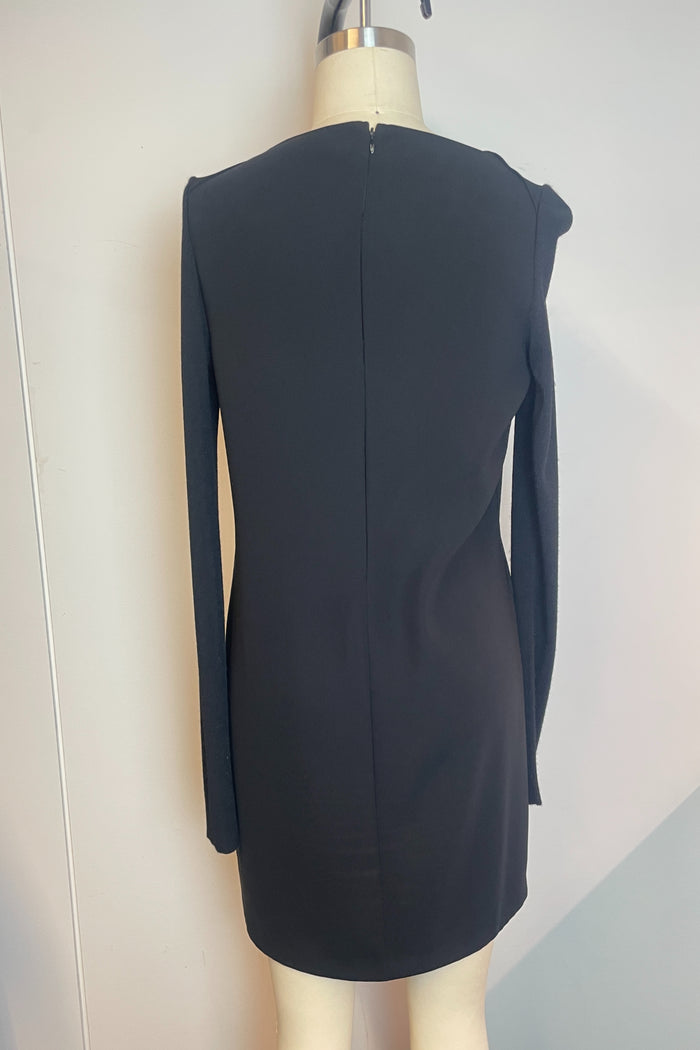 Vince Black Long Sleeve Mini Dress image 2