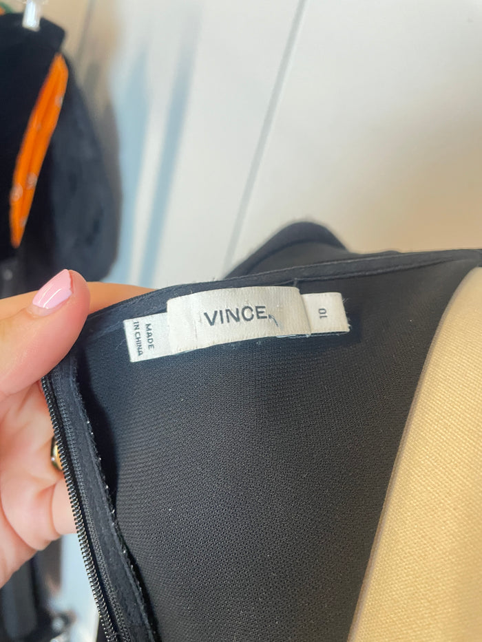 Vince Black Long Sleeve Mini Dress image 3