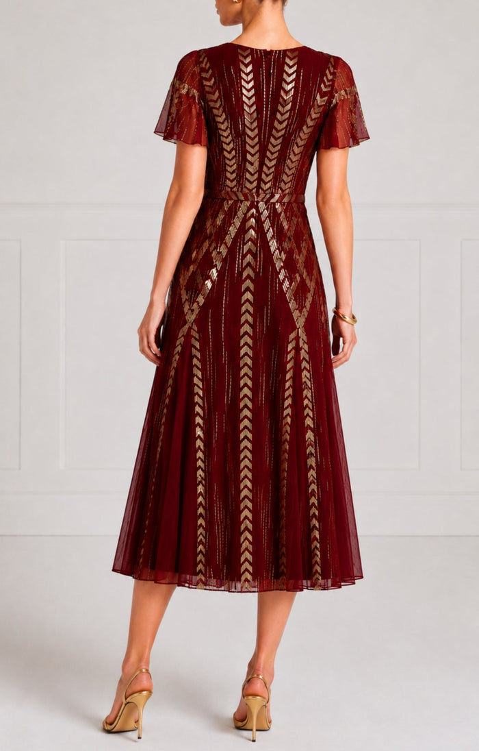 Viola Dress - Claret