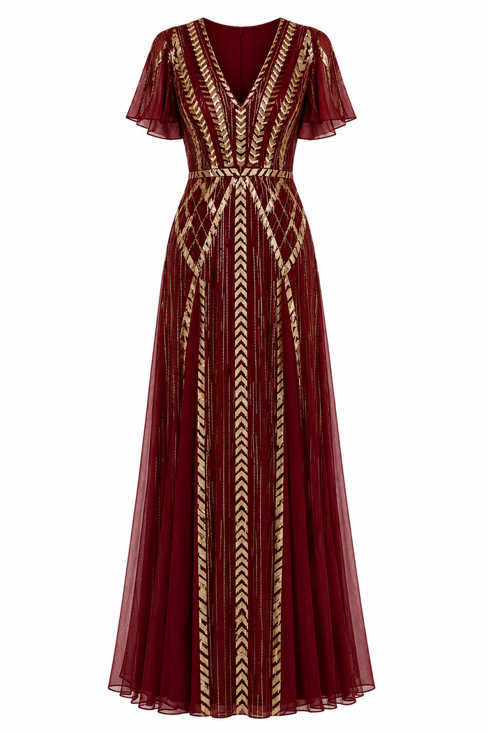 Viola Gown - Claret