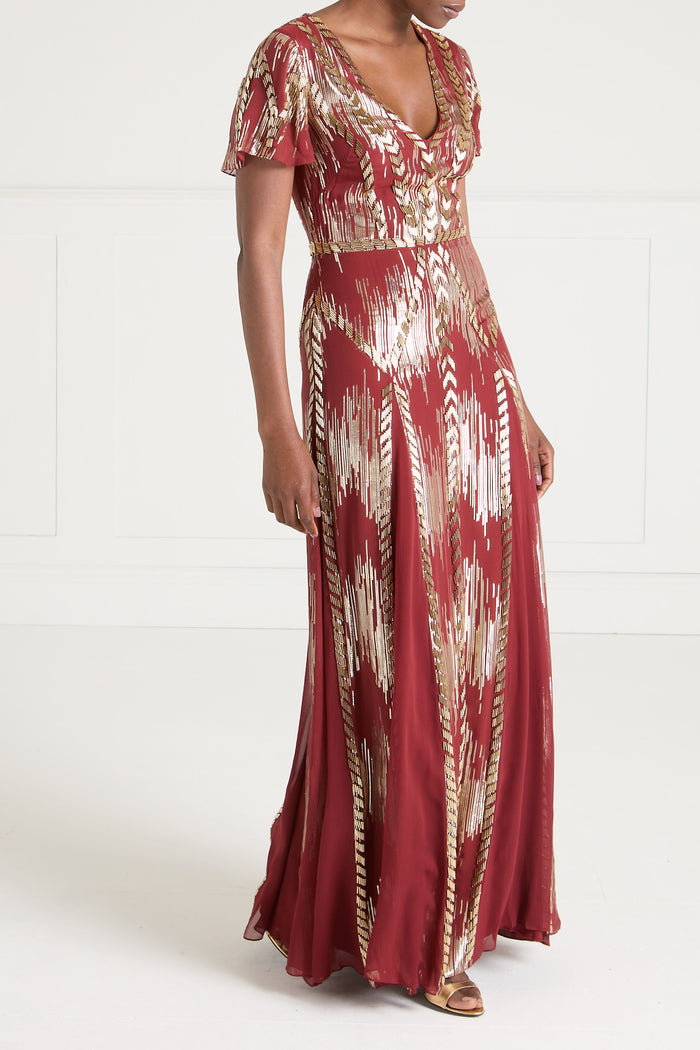 Viola Gown - Claret