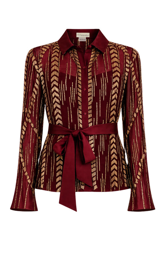 Viola Shirt - Claret