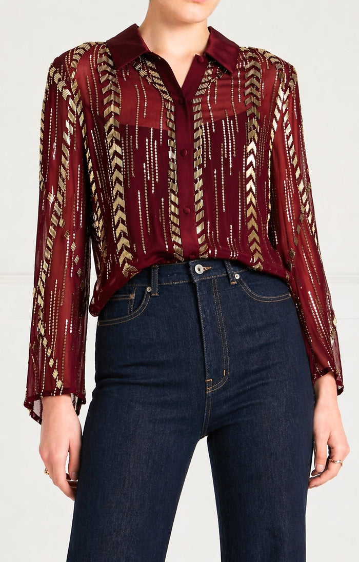 Viola Shirt - Claret