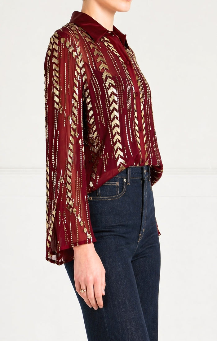 Viola Shirt - Claret