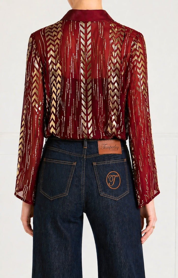 Viola Shirt - Claret