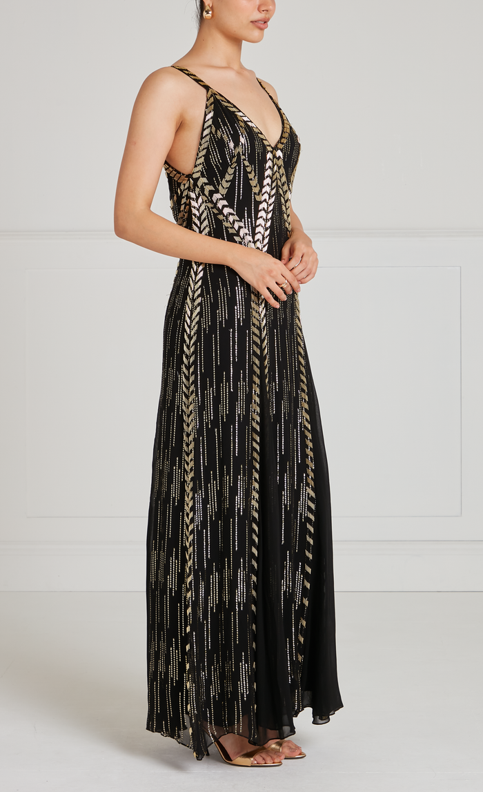 Viola Strappy Dress - Black