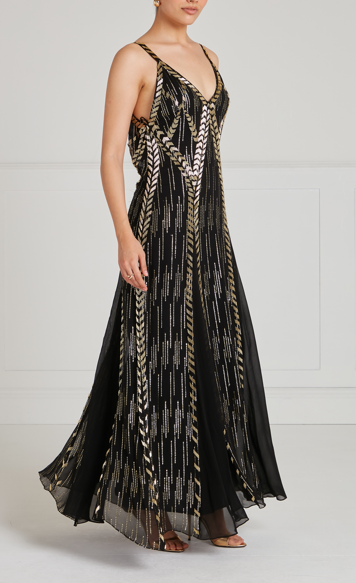 Viola Strappy Dress - Black