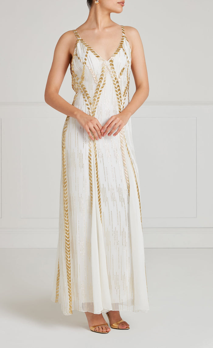 Viola Strappy Dress - Ivory