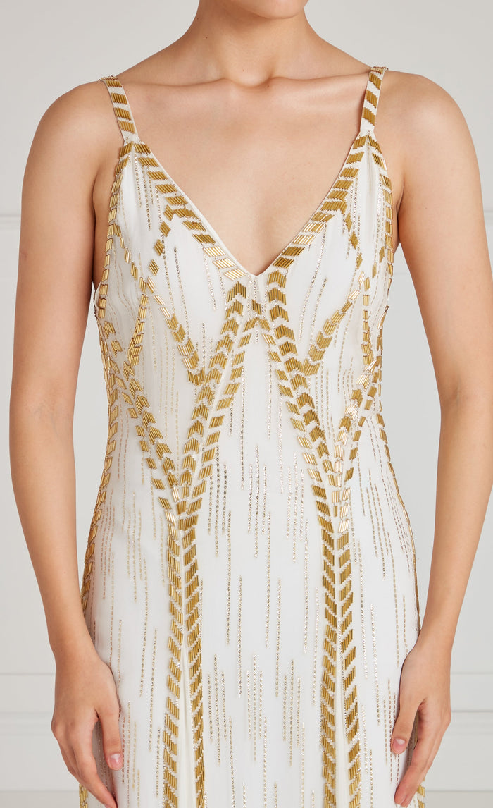 Viola Strappy Dress - Ivory