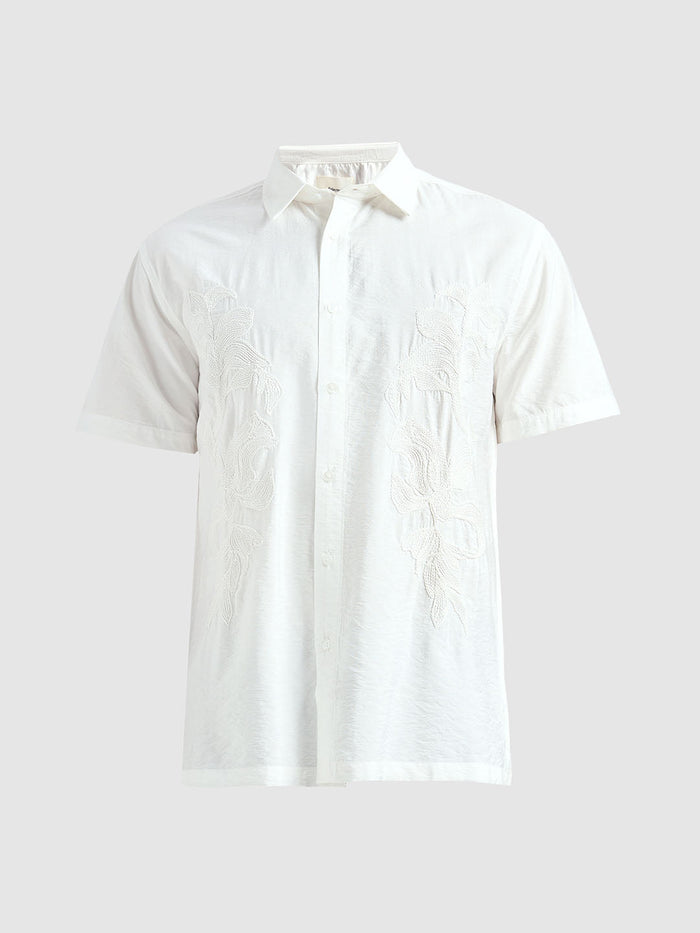 Viscose Blend Embroidered Shirt