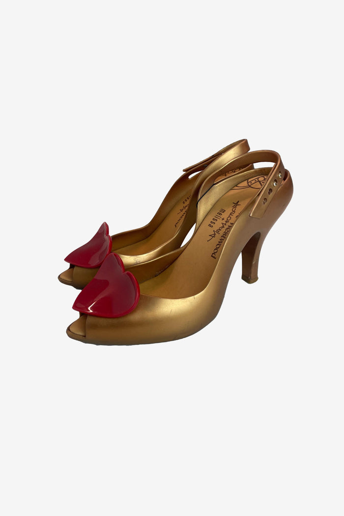 Vivienne Westwood x Melissa Red Love Heart Heels image 0