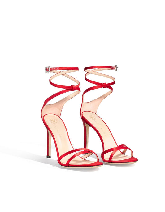 Vixen Strappy Sandals - Red