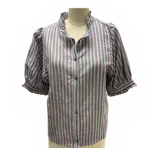 Voyageur Sweet Clementine Button Up Top