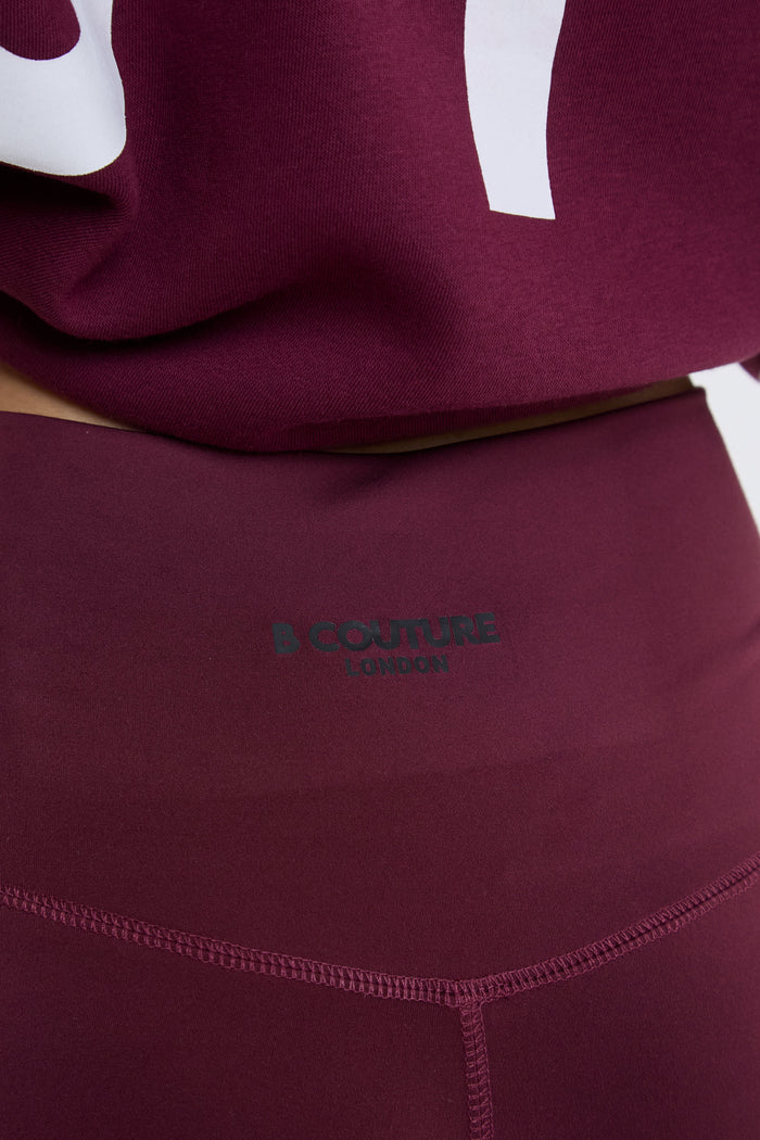 VXN Leggings & Hoodie Set - Burgundy